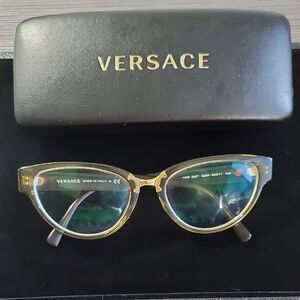 Versace Women's Olive Green CatEye Eyeglasses